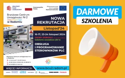 Nabór w BCU 2 w Radomiu na darmowe szkolenie: Obsługa i Programowanie Sterowników PLC