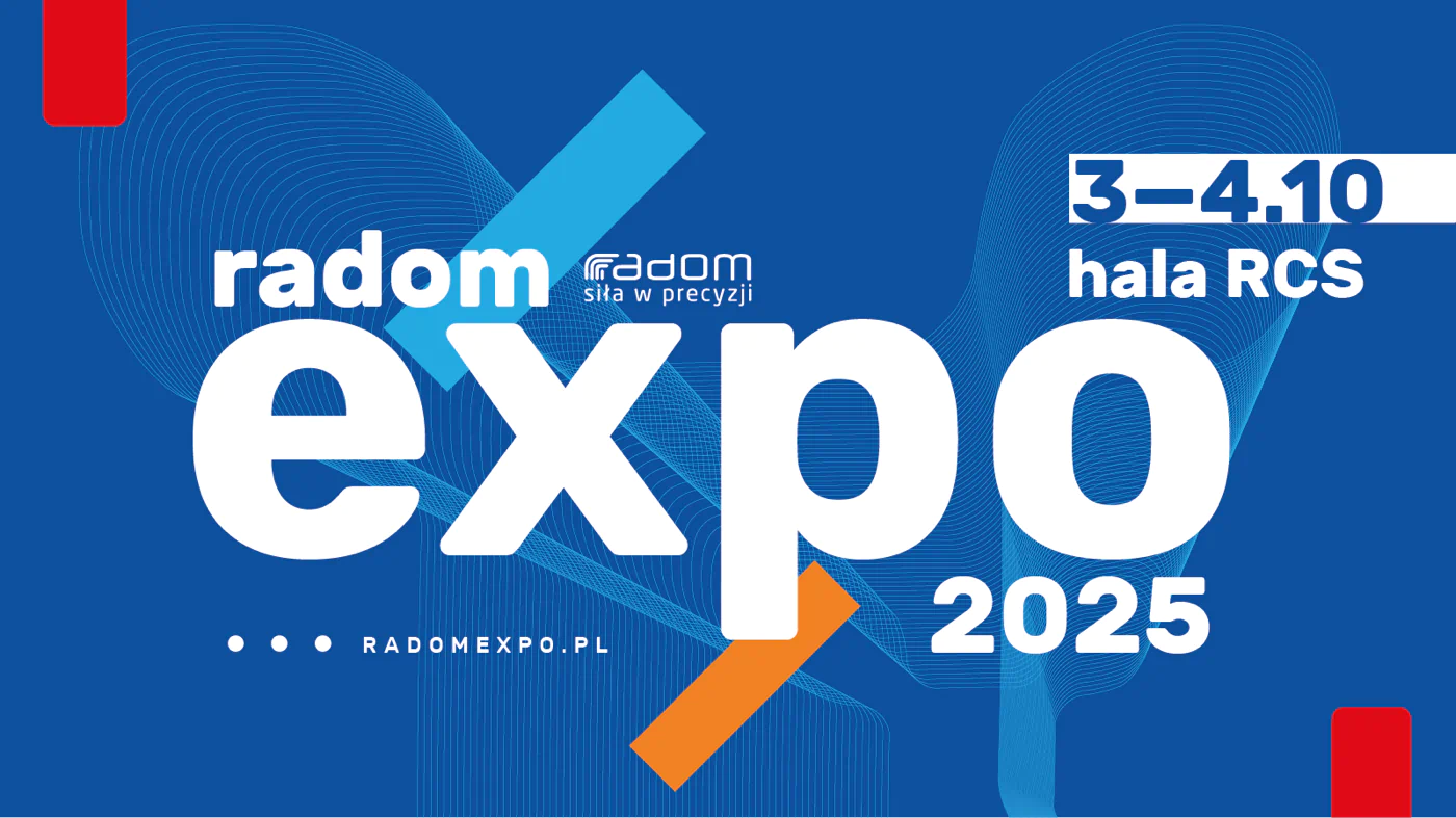 Udział CKZiU2 i BCU2 w Radom Expo 2025 – nowoczesne kształcenie zawodowe i techniczne w Radomiu Grafika wydarzenia Radom Expo 2025 promująca udział CKZiU2 i Branżowego Centrum Umiejętności w targach edukacyjno-przemysłowych w Radomiu