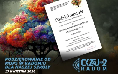 Wsparcie CKZiU Nr 2 docenione przez MOPS w Radomiu
