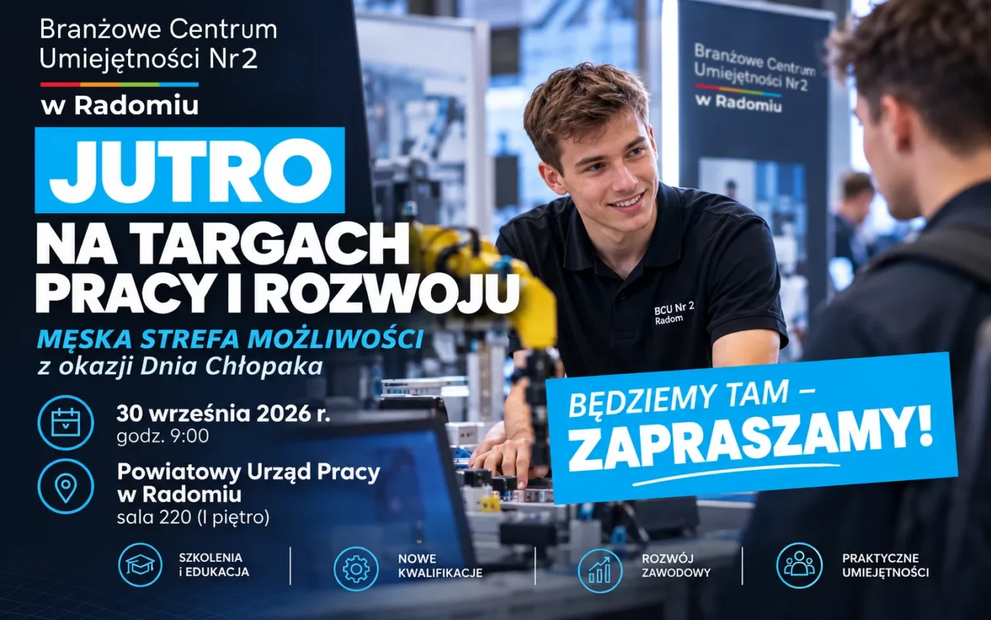 BCU Nr 2 w Radomiu na Targach Pracy i Rozwoju „Męska Strefa Możliwości” w Powiatowym Urzędzie Pracy